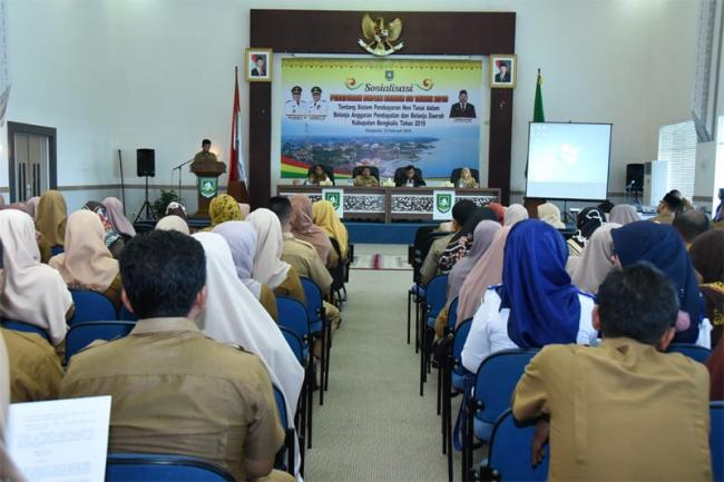 BPKAD Menggelar Sosialisasi Perbup Tahun 2018 di Kantor Bupati Bengkalis